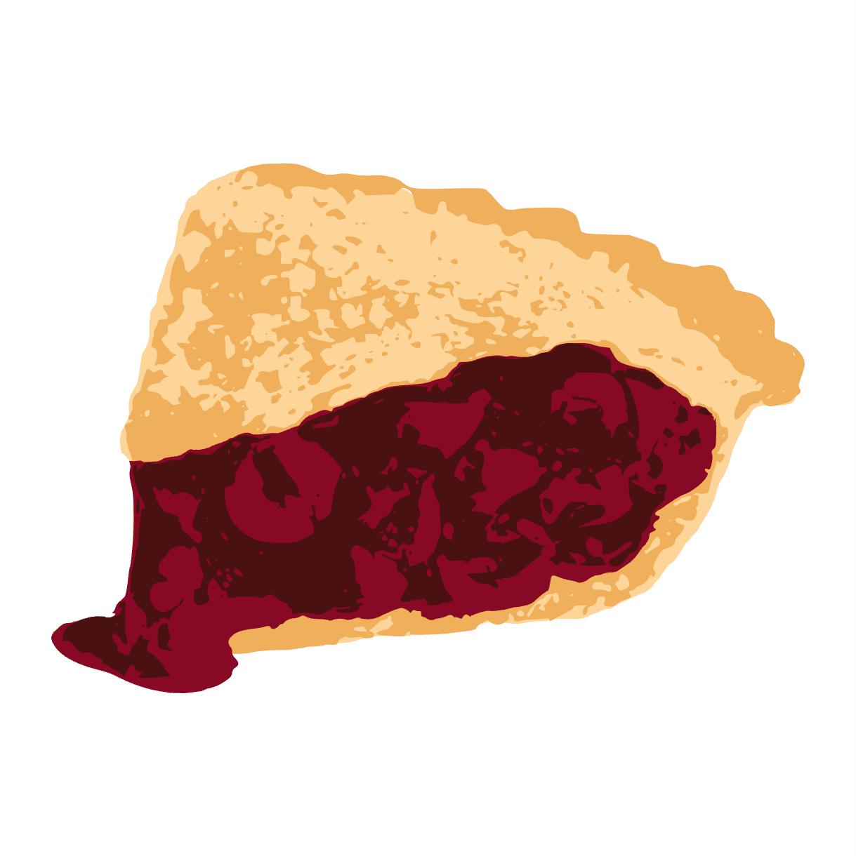 Black Cherry Pie Clipart – PNG, SVG & PowerPoint Formats for Crafts, Planners, Stickers, Digital Projects and Commercial Use