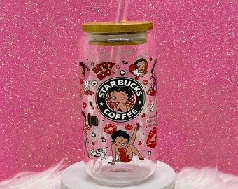 Betty Boop Drinking Glass