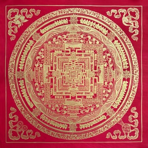 Kalachakra Mandala Thangka Painting, Blessed Thangka Art
