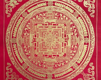 Kalachakra Mandala Thangka Painting, Blessed Thangka Art