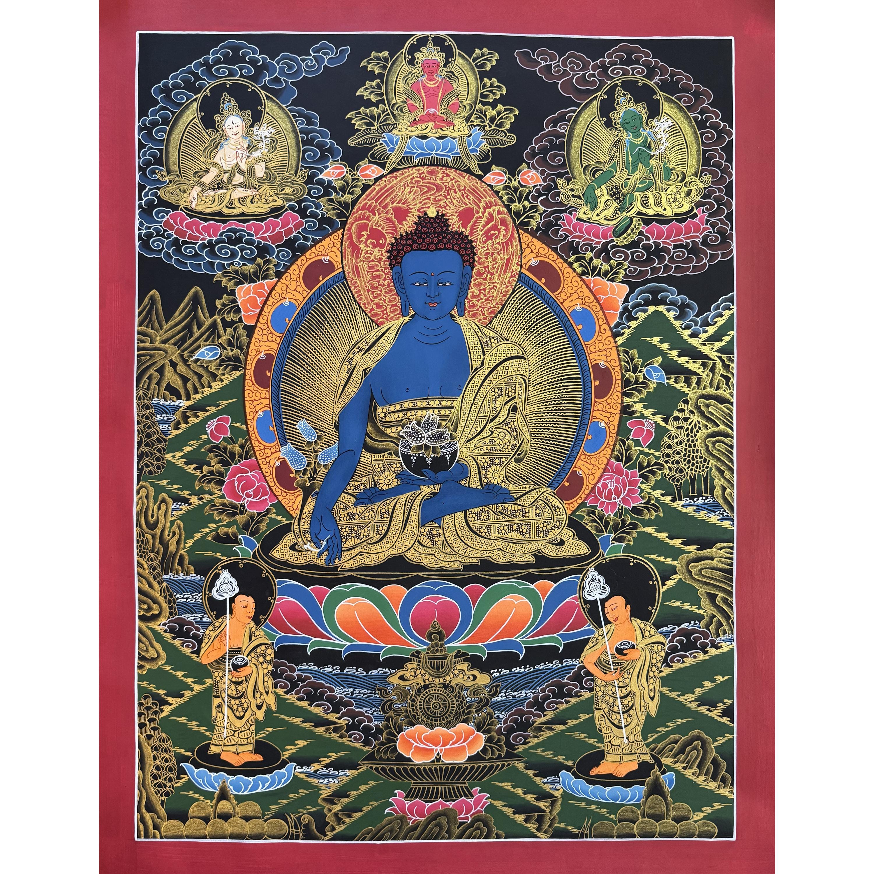 Fine Quality Healing Buddha, Medicine Buddha - Good Health - Etsy