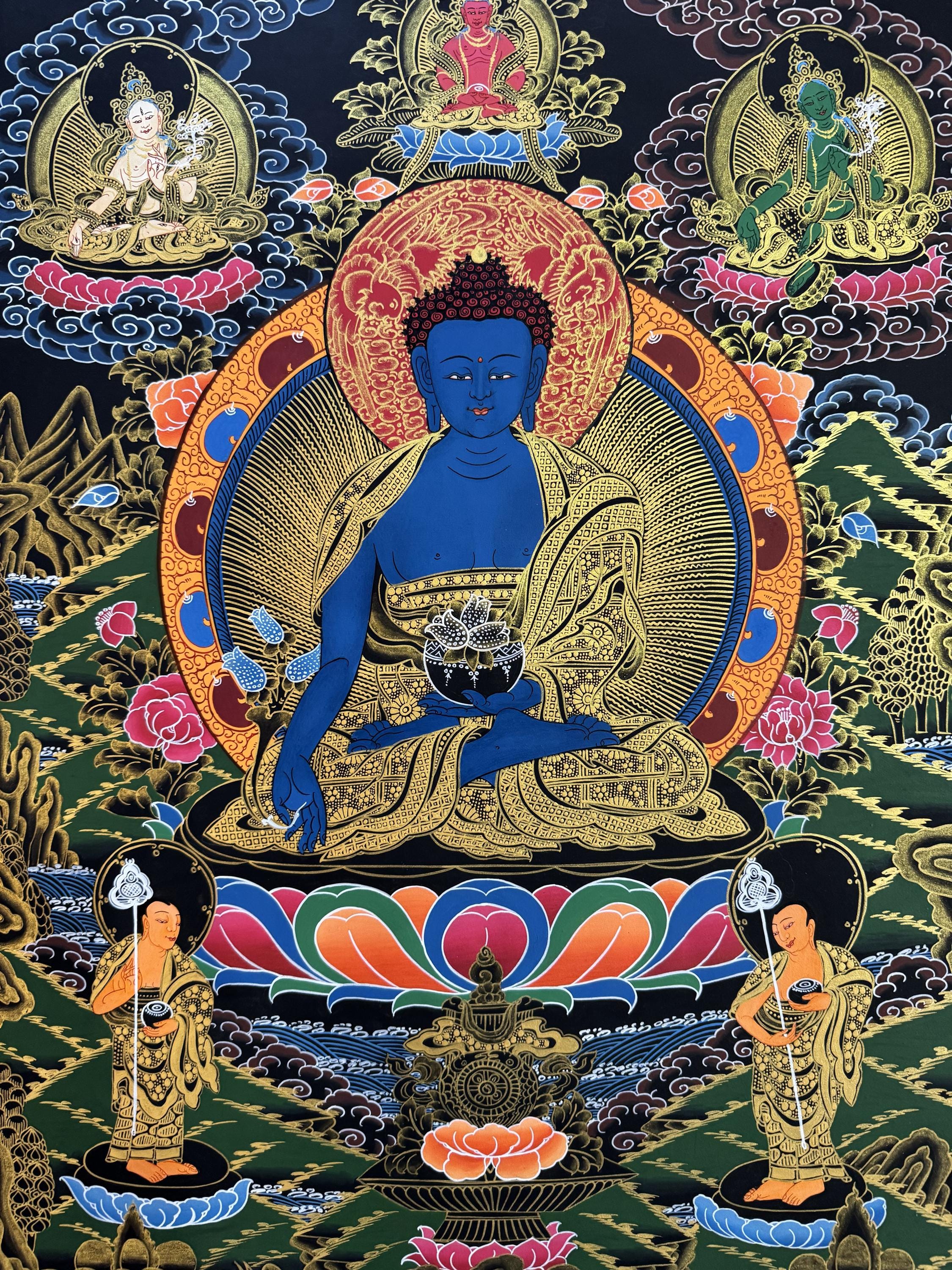 Fine Quality Healing Buddha, Medicine Buddha - Good Health - Etsy
