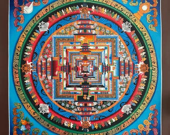 Mandala Kalachakra Thangka, Mandala de la Rueda del Tiempo SS Dalai Lama
