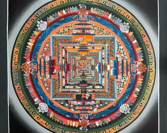 Mandala Kalachakra Thangka, Mandala de la Rueda del Tiempo SS Dalai Lama