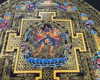 30x30cm Super Detail Kalachakra Mandala, Shri-kalachakra