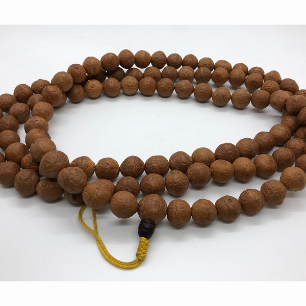 2 Bodhi Mala Set für Meditation, Phoenix Eye Mala, tibetisch-buddhistische Meditationsperlen - Mala aus Timal(Kavre)