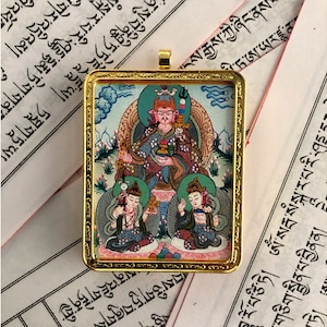 Master Quality Guru Rinpoche Pendant, Padmasambhava Amulet - Necklace, Jewellery, Handmade