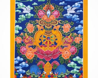 Eight Auspicious Symbols Thangka, Astamangala Thanka