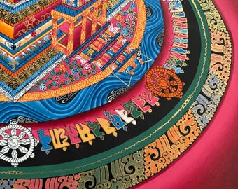 3D Kalachakra Mandala, Wheel of Time - HH Dalai Lama - Etsy