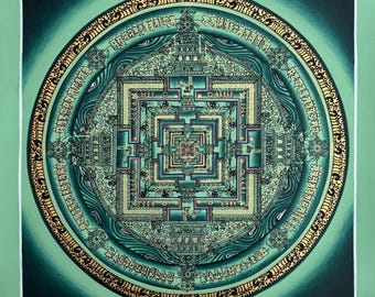 Mandala Kalachakra Thangka, Mandala de la Rueda del Tiempo SS Dalai Lama
