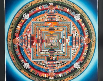 Mandala Kalachakra Thangka, Mandala de la Rueda del Tiempo SS Dalai Lama