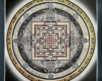 Kalachakra Mandala Thangka, Wheel of Time Mandala HH Dalai Lama