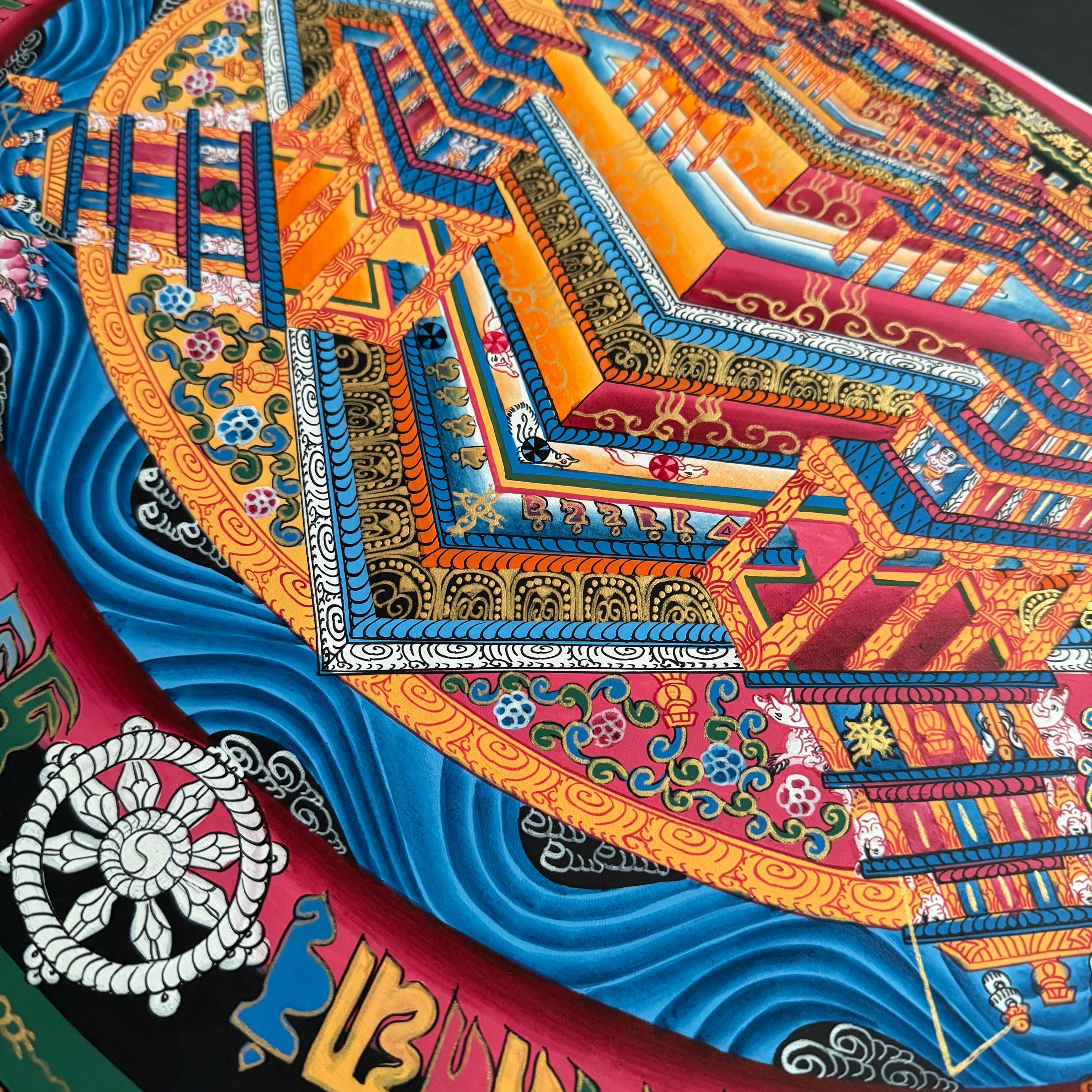 3D Kalachakra Mandala, Wheel of Time - HH Dalai Lama - Etsy