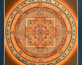 Kalachakra Mandala Thangka, Wheel of Time Mandala HH Dalai Lama