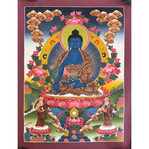 Healing Medicine buddha 藥師 佛像 Crystal Buddha, Medicine Buddha, Present Mindfulness