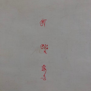 Thangka de Buda da Medicina em Brocado de Seda, Thangka de Buda da Cura Abençoado em Tela de Algodão imagem 8