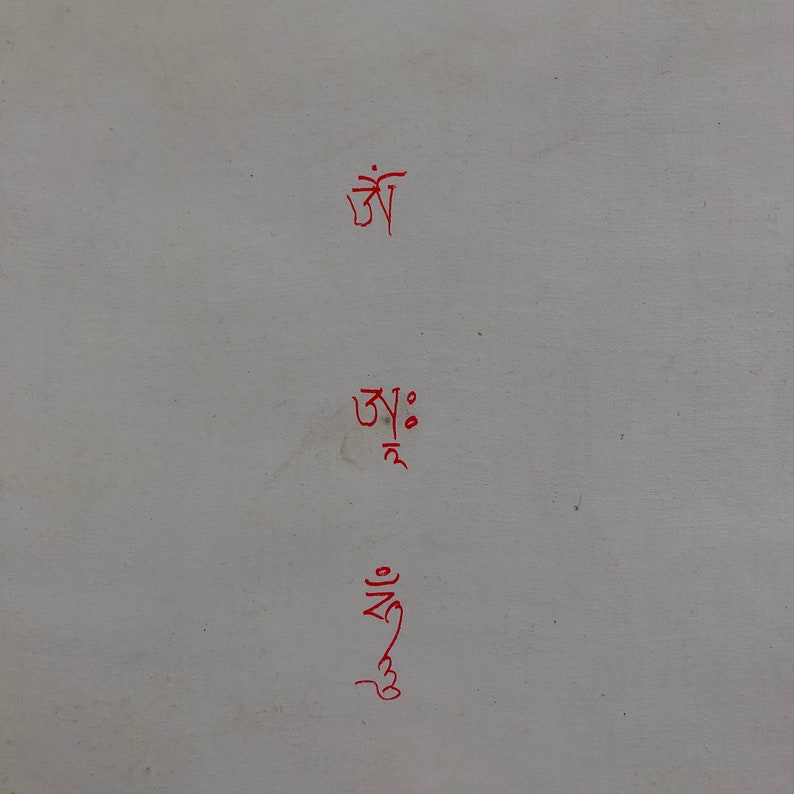 Thangka de Buda da Medicina em Brocado de Seda, Thangka de Buda da Cura Abençoado em Tela de Algodão imagem 8