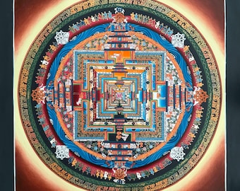 Mandala Kalachakra Thangka, Mandala de la Rueda del Tiempo SS Dalai Lama