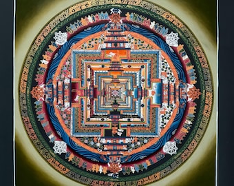 Mandala Kalachakra Thangka, Mandala de la Rueda del Tiempo SS Dalai Lama