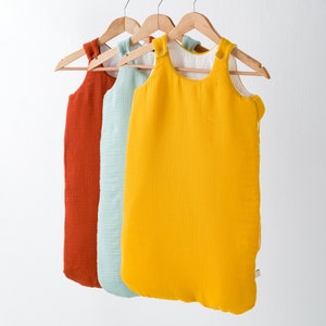 Saco de dormir personalizado, traje de dormir de algodón muselina orgánico, saco de dormir cálido para recién nacidos, saco de dormir suave y esponjoso para bebés, regalo de baby shower