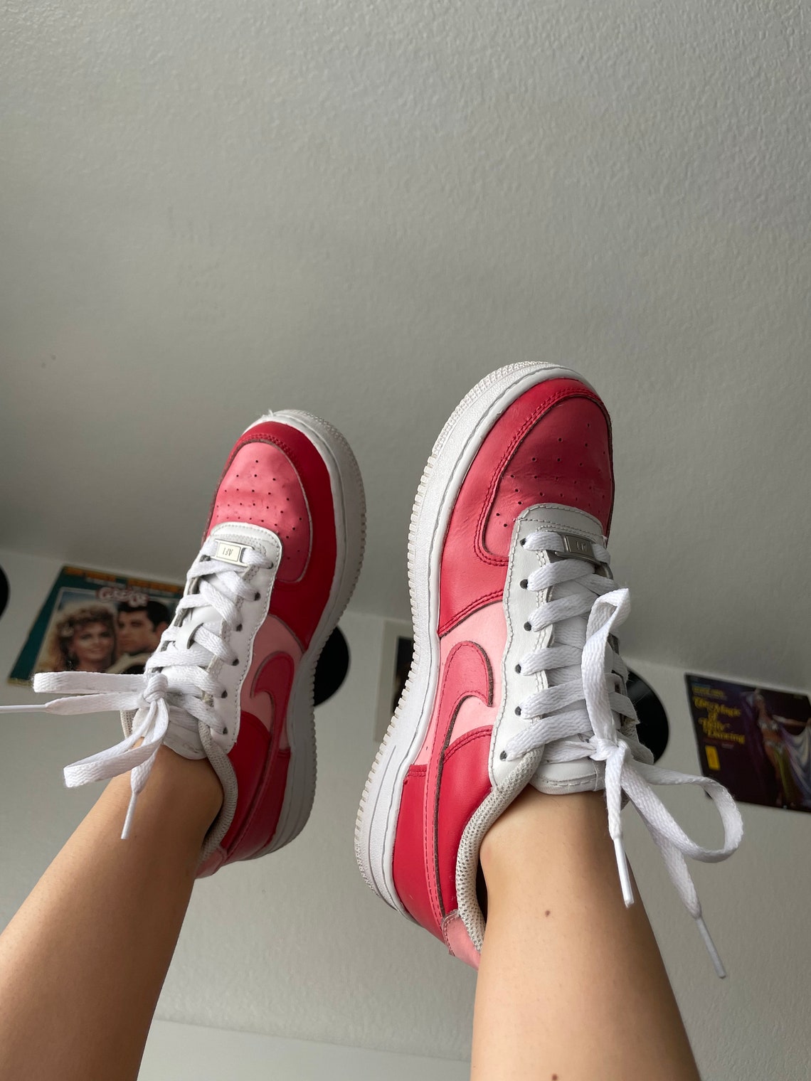 Valentines day theme Air Force 1s Custom | Etsy