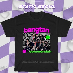 Kpop, BTS "SG22 Ver. 2" Grunge Unisex Vintage Style T-Shirt