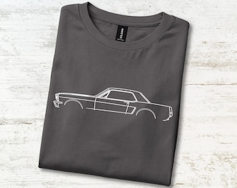 Sixties Icon Coupe T-Shirt 1965 Chrome Grille V8 Hardtop Tee Birthday Gift For Grandpa