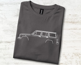 Boxy Unibody Trail SUV T-Shirt 1983-2001 American Square Cut Off Road Tee Birthday Gift For Grandpa