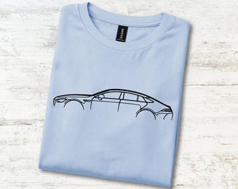 T-Shirt mit langem Kapuzen-Motiv für Sportcoupés mit Frontmotor – ideales Geburtstagsgeschenk für ihn