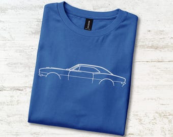 T-Shirt „First Year Pony Car“ – 1967 American V8 Muscle Coupé – Original Icon Tee – Geschenk für Opa