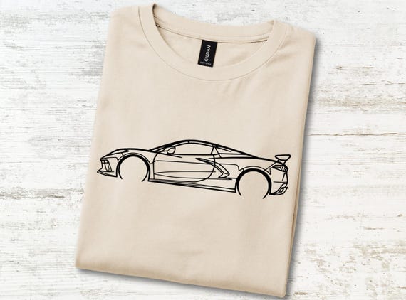 Hardtop Convertible Supercar T-Shirt American Mid Engine V8 Open Top Tee Birthday Gift For Him