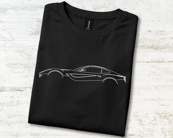 Aero Bridge V12 T-Shirt 2012–2017 Italienisches Frontmotor-Super-GT-Flaggschiff-T-Shirt Geburtstagsgeschenk für Papa