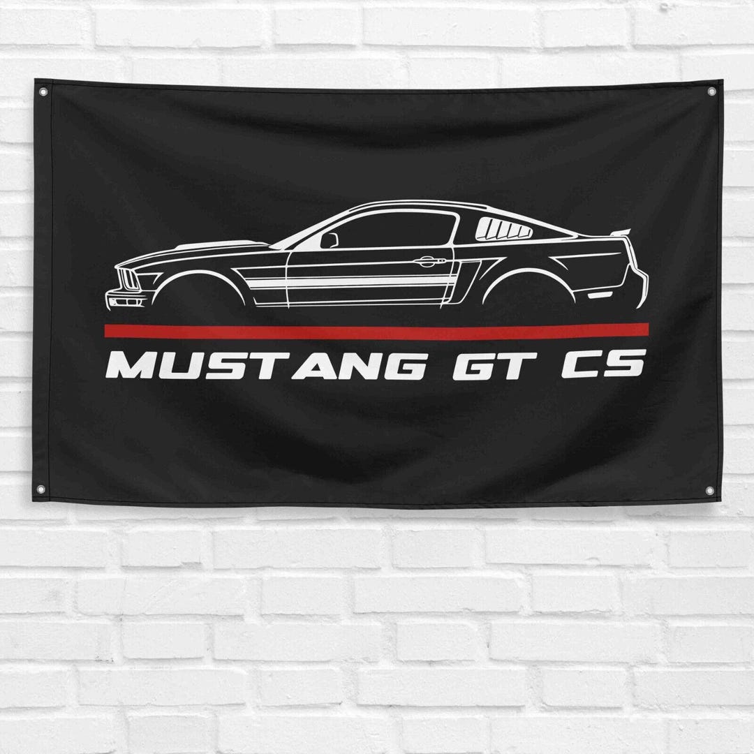 For Pony Gt Cs Cal Special 2007 Car Enthusiast 3x5 Ft Flag Gift Banner ...