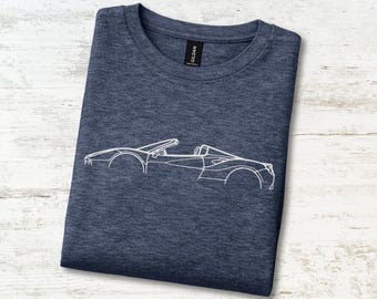 Turbo Drop Top Exotic T-Shirt Italienischer Mittelmotor V8 Klappdach Tee Geburtstagsgeschenk für ihn