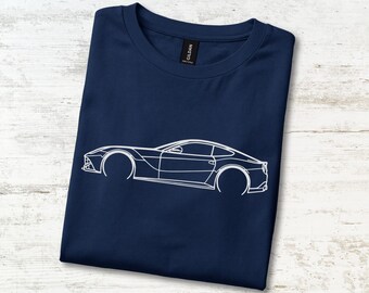 730 PS V12 T-Shirt Italienischer Frontmotor Aero Bridge Grand Tourer Tee Geburtstagsgeschenk für ihn