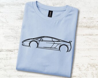 Einsteiger-T-Shirt mit V10-Supercar-Motiv (2007), italienischer Allradantrieb, exotisches Alltags-T-Shirt, Geburtstagsgeschenk für Papa