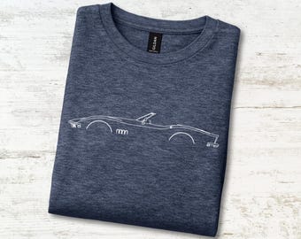 Camiseta convertible con parachoques cromado 1968-1972 Shark Body Drop Top V8, regalo de cumpleaños para el abuelo.