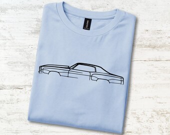 Personalisiertes Luxus-V8-T-Shirt, 1971 American Long Hood Coupé Boulevard Tee, Geburtstagsgeschenk für Opa