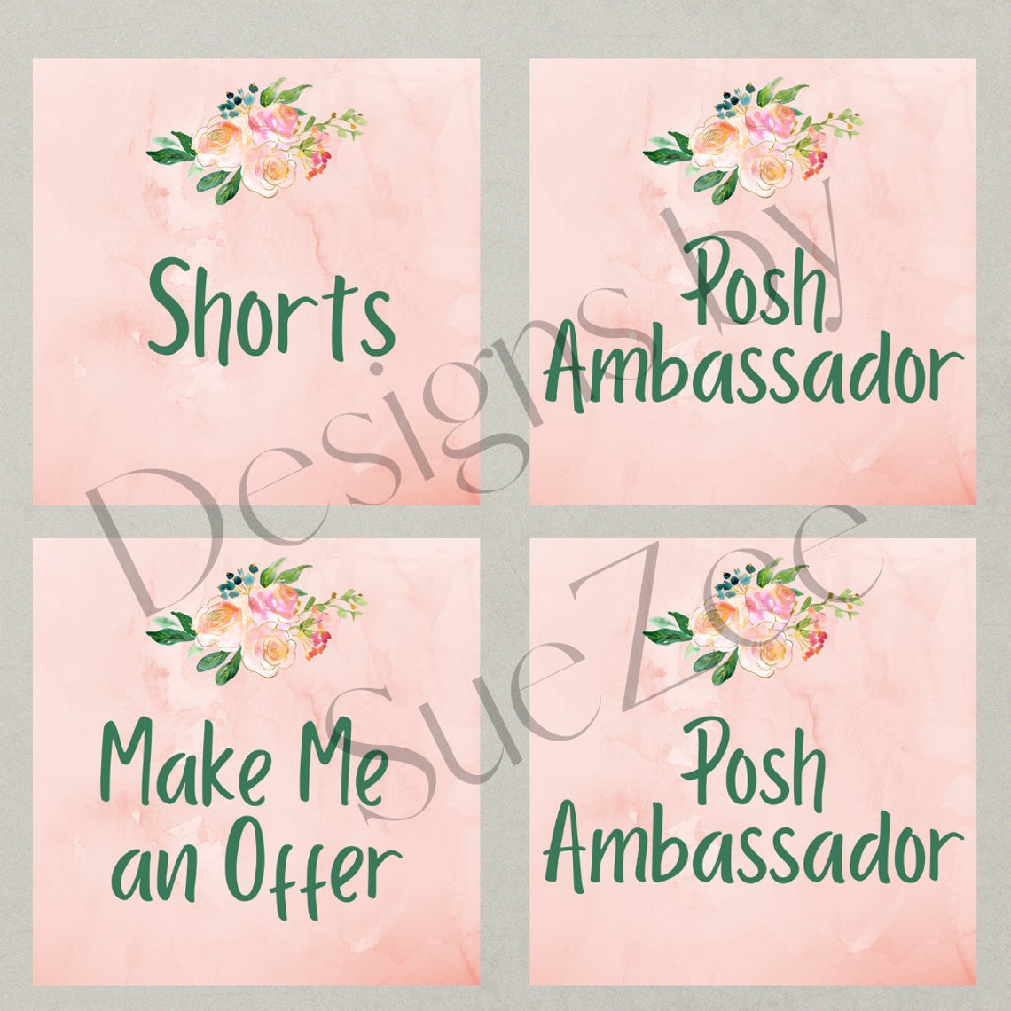 Poshmark Closet Signs, Poshmark Sign, Category Listing, Organizational