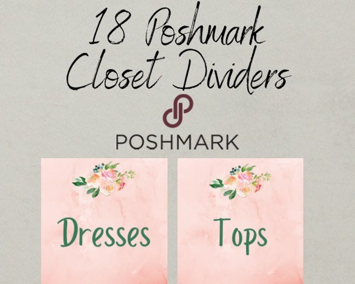 Poshmark Closet Signs, Poshmark Sign, Category Listing, Organizational