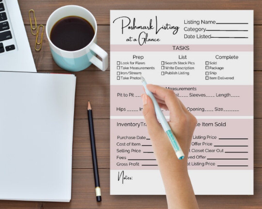 FILLABLE Online Poshmark Template, Poshmark Template, Seller Details FILLABLE Online Poshmark Template, Poshmark Template, Seller Details