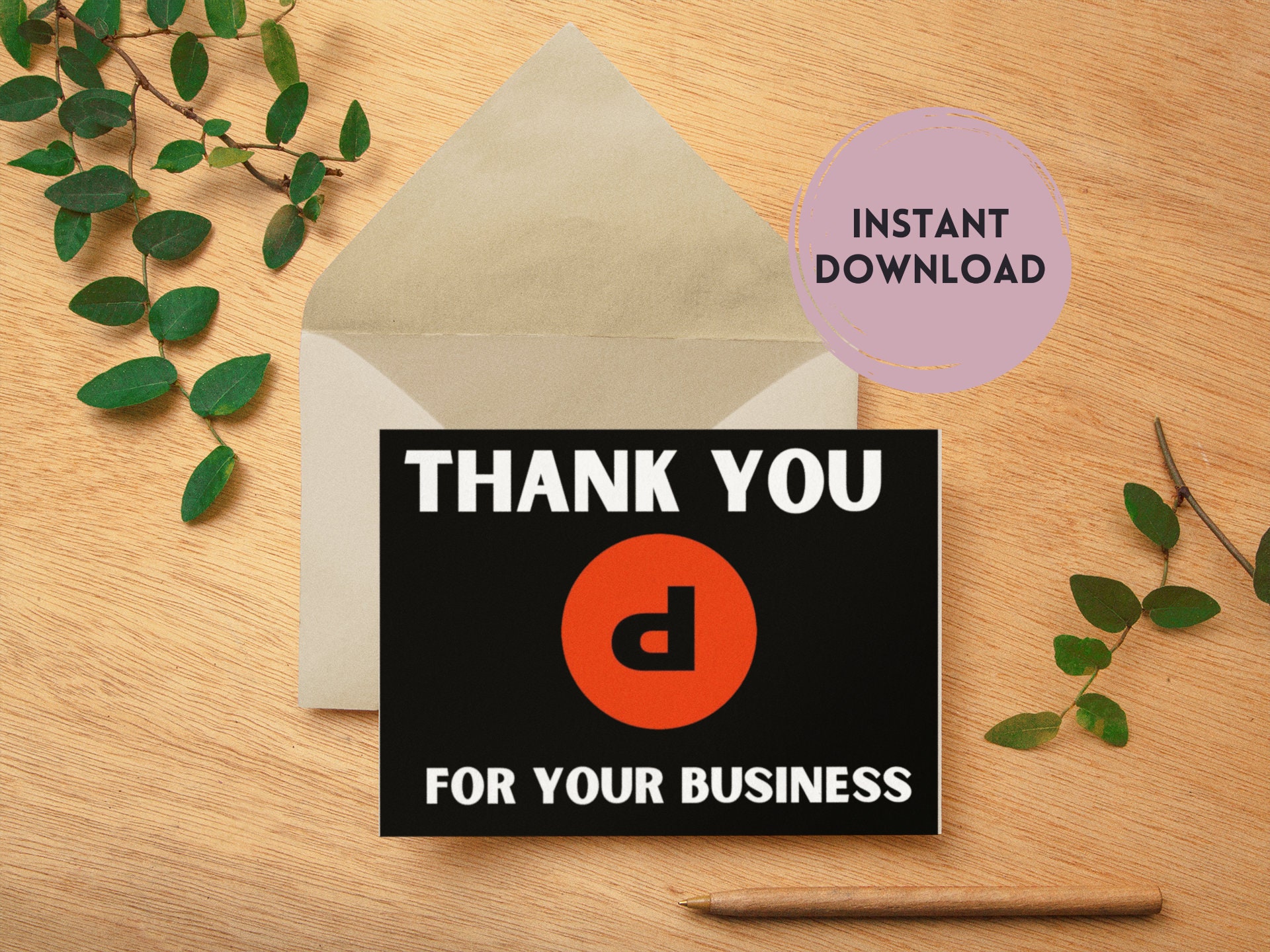 Depop Thank You Card Template, Resellers Thank You Note, Depop