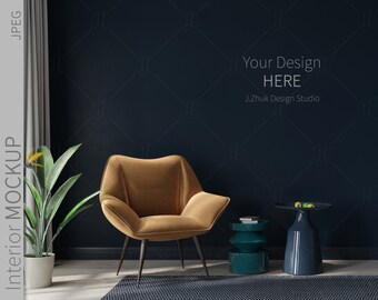 Interior Mockup, Living Room Mockup, Wall Mockup, Wall Art Mockup, Interior Mock up, JPG, Mockup, Mockup for Print, Tropical interior