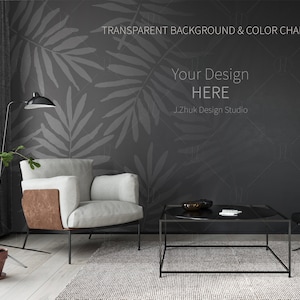 Wall Mockup, Transparent Background, Blank Wall Mockup, Empty Wall Mockup, Living room mockup, Empty Wall, Wallpaper Mockup