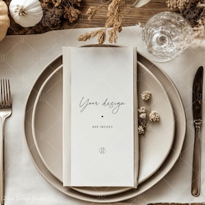 4x9 Karte Mockup, 4x9 Karte Mockup, Hochzeit Menü Mockup, Herbst Hochzeitskarte, Hochzeitskarte Mockup, Hochzeitskarte Mockup