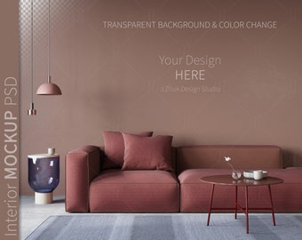 Wallpaper mockup, Interior Mockup, Living Room, Empty Wall Mockup, Wall Art Mockup, Wall Mockup, Room Mockup, Print Mockup, Mock up, PSD