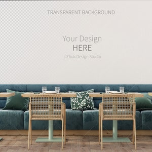 Wall Mockup, Interior Mockup, Dining Room Mockup, Mock up, Restaurant Interior, Wallpaper Mockup, Blank Wall Mockup, Wall Mock up, PDF