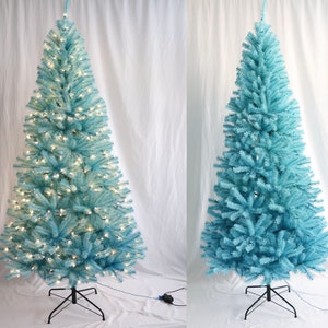 7,5 &#39;blau vorbeleuchteter künstlicher PVC-Weihnachtsbaum aus PVC