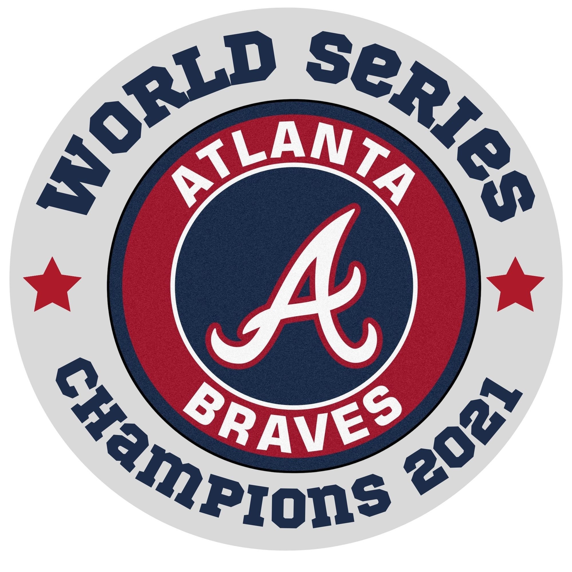 Atlanta Braves World Series Baseball Champions Bundle clipart Etsy