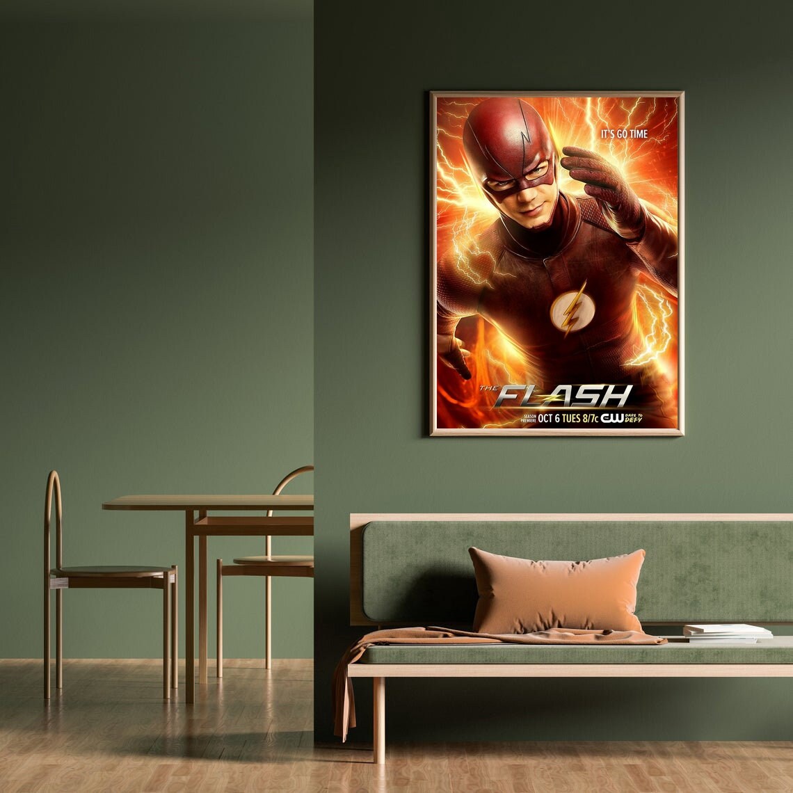 The Flash Movie Poster Wall Painting Home Decoration No Etsy